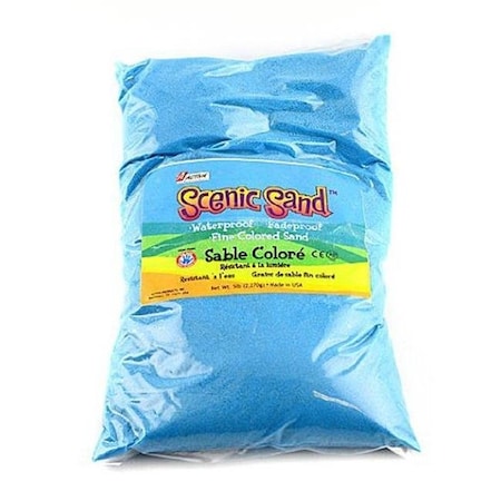 Scenic Sand Scenic Sand 4555 Activa 5 lbs Bag of Colored Sand; Light Blue 4555